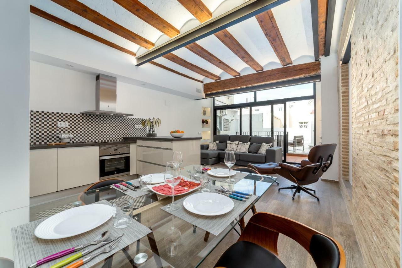 Apartament Florit Flats - Center Luxurious 1Br 1Ba Terrace Wi-Fi Ac Walencja Zewnętrze zdjęcie